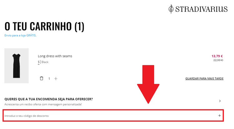 codigo desconto stradivarius
