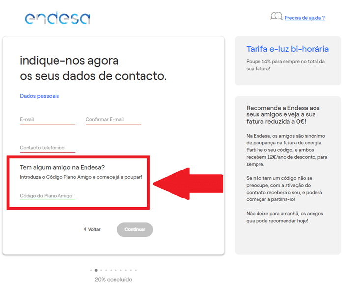 endesa codigo amigo