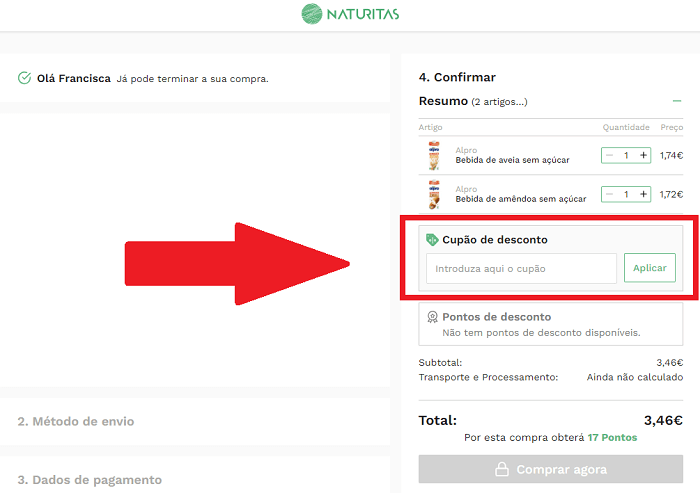 cupao desconto naturitas
