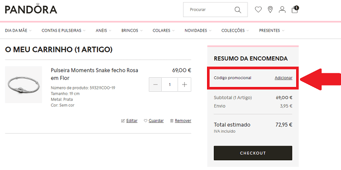 codigo promocional pandora