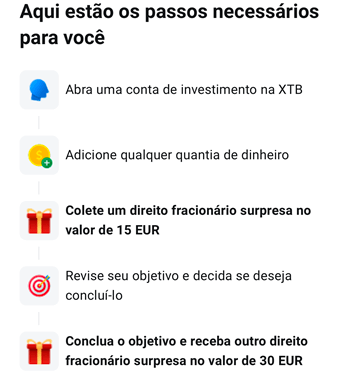 xtb ganhar ações gratis